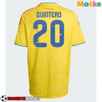 Moške Nogometnih dresov Kolumbija Juan Fernando Quintero #20 Domači SP 2026 Kratki rokavi